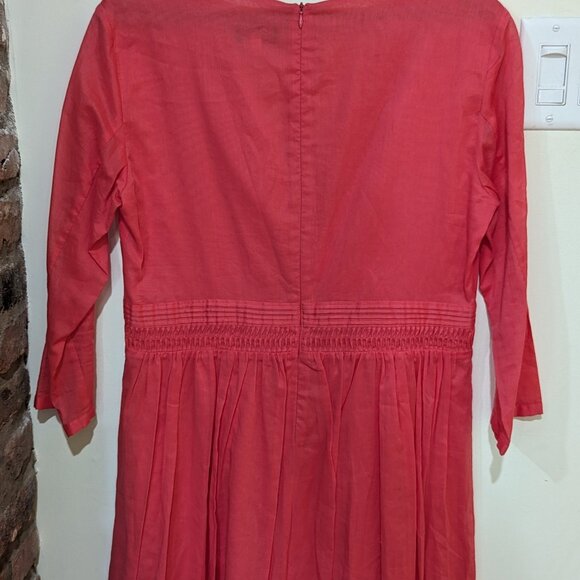 Armani Jeans - Bright pink midi dress sz 12 - Picture 3 of 7